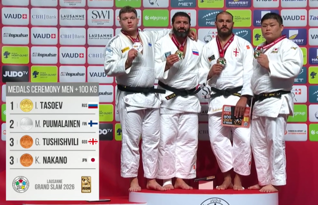 Marde Martti Puumalainen Judo Grand Slam Podium Lausanne 2026